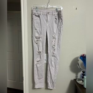 American Eagle Outfitters Off White Denim Jeans Women’s Size 8